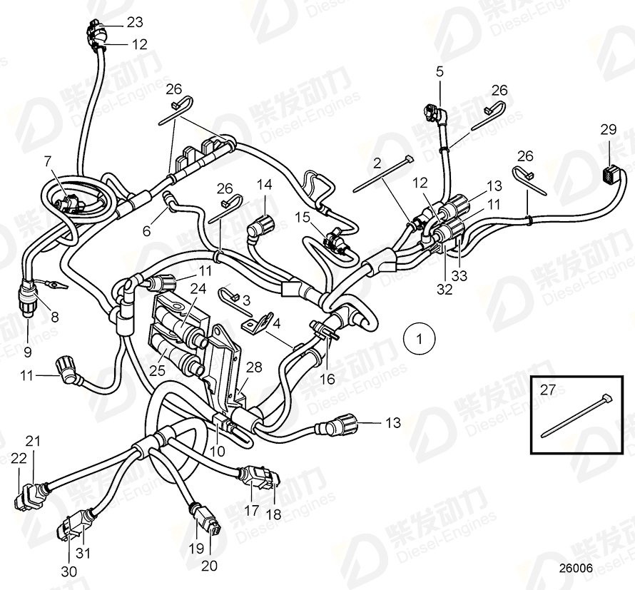 VOLVO Connector 21219721 Drawing